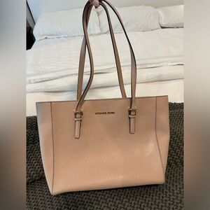 Michael Kors pale pink tote bag